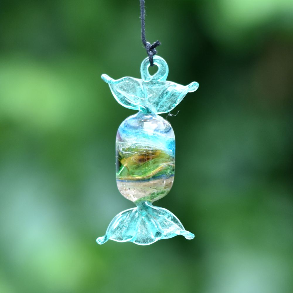 Assorted Multicolor Toffee Kids Christmas Tree Decoration Ornaments Set of 10 Pcs